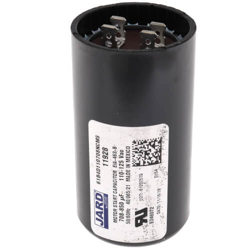 110/125 V, 708–850 MFD Motor Start Capacitor