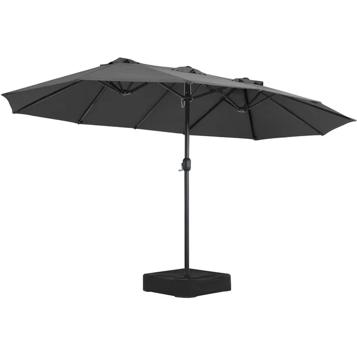 15FT Patio Outdoor Umbrella Double Sided Large Umbrella