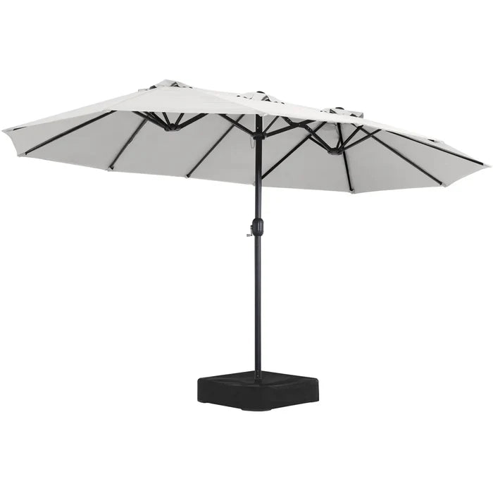 15FT Patio Outdoor Umbrella Double Sided Large Umbrella