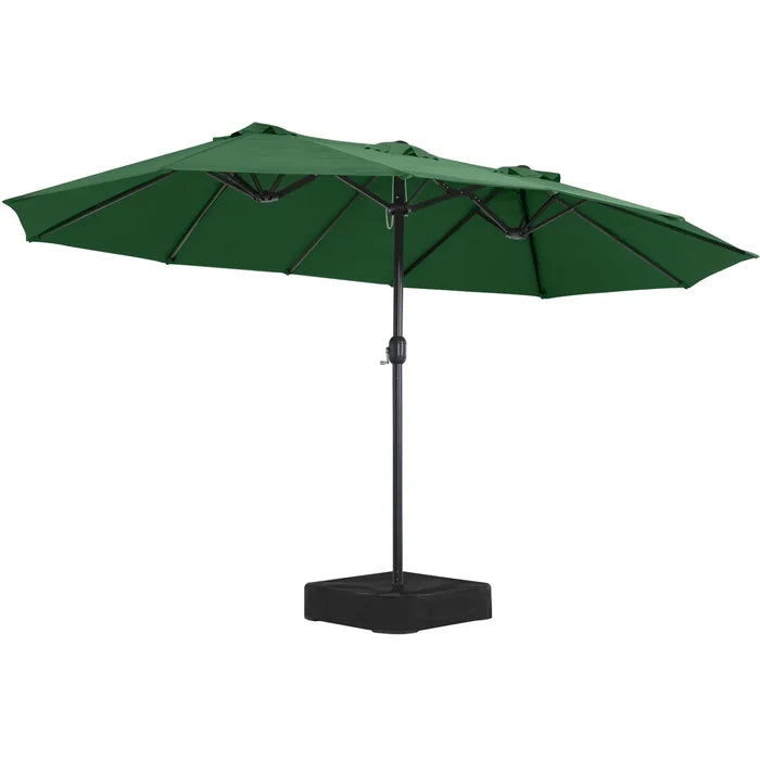 15FT Patio Outdoor Umbrella Double Sided Large Umbrella