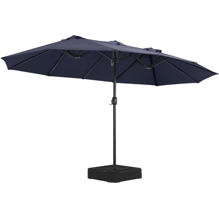 15FT Patio Outdoor Umbrella Double Sided Large Umbrella
