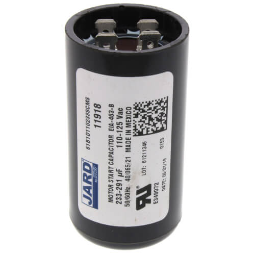 233–291 MFD, 110/125 V Motor Start Capacitor