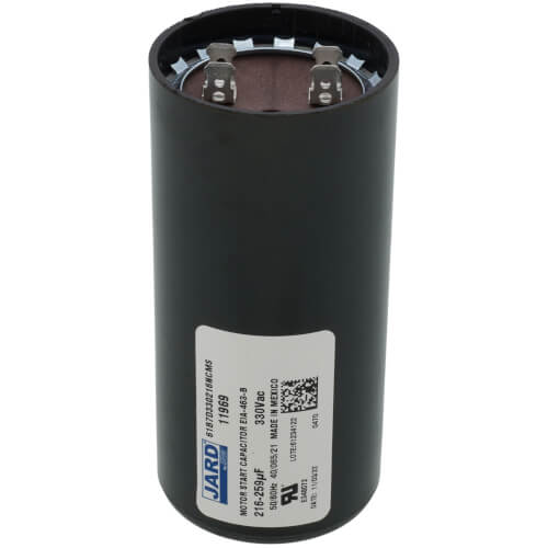 330 V, 216–259 MFD Motor Start Capacitor
