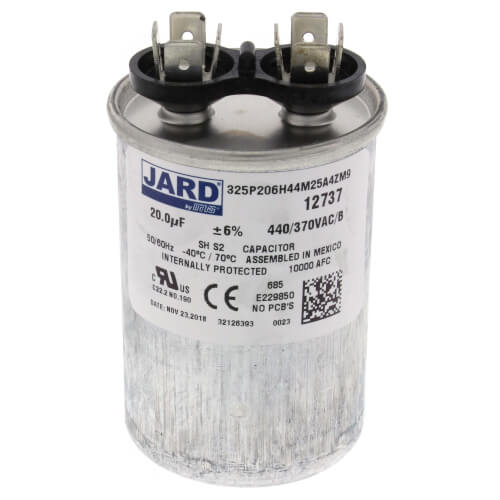 440 V, 20 MFD Run Capacitor