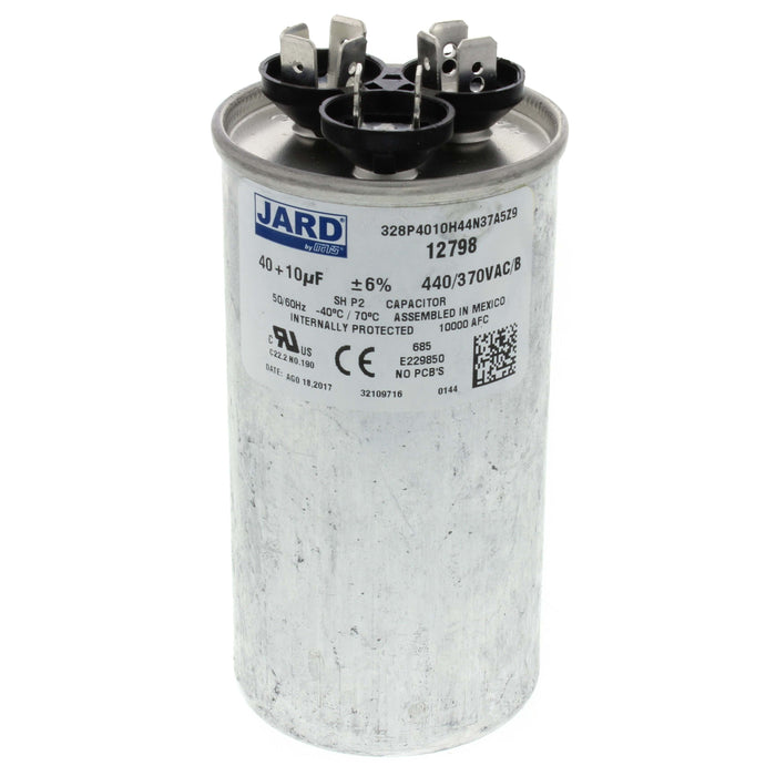 440 V, 40/10 MFD Dual Run Capacitor