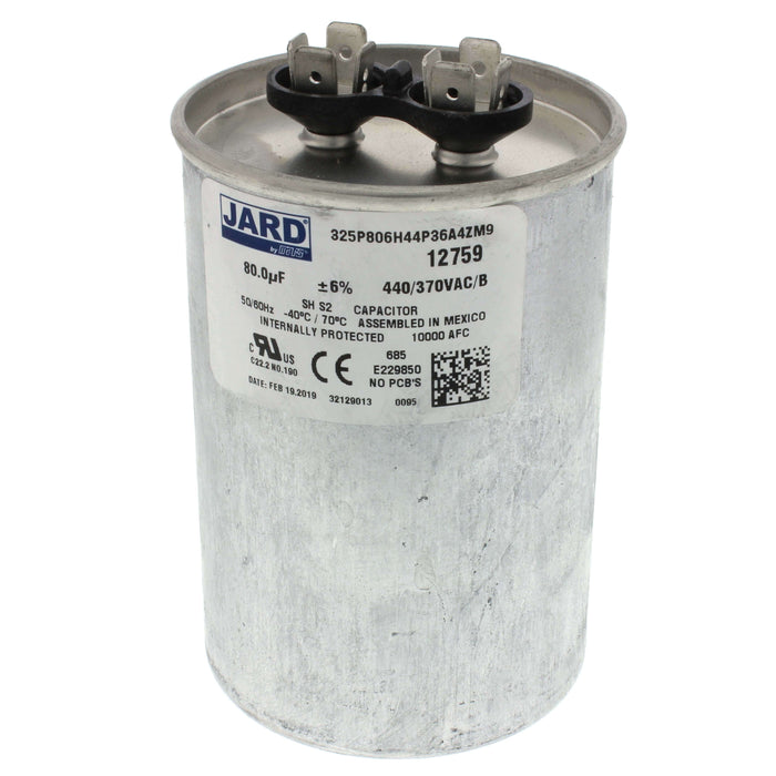 440 V, 80 MFD Run Capacitor
