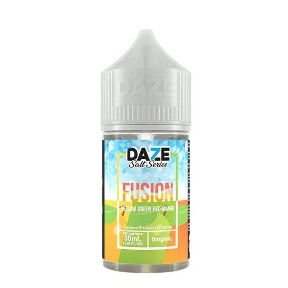 7 Daze Salt Fusion Series Yellow Green Red Mango Iced