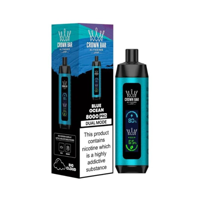 Al Fakher Crown Bar Pro 8000 Puff 0.5% Disposable Vape