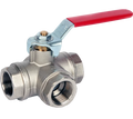 Albion ART 71T PN32 Brass - 3 Way Ball Valve (T Port)