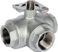 Albion ART 87T PN30 Brass - 3 Way Ball Valve (T Port)