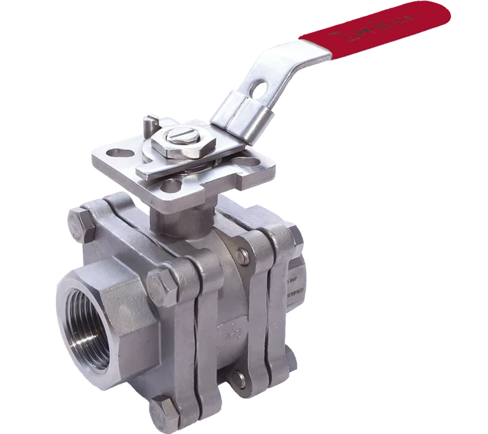 Albion ART 995NPT Stainless Steel - 3 Piece Fire Safe Ball Valve NPT