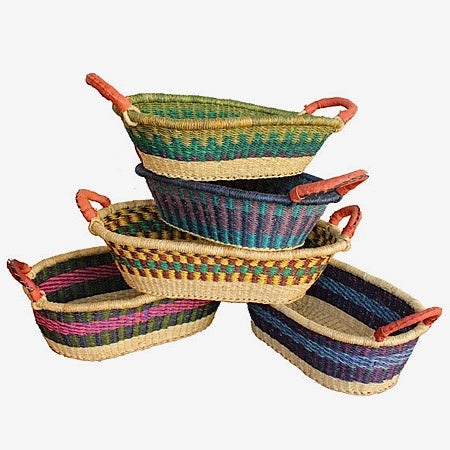 Baskets - Bolga - Asst Colors
