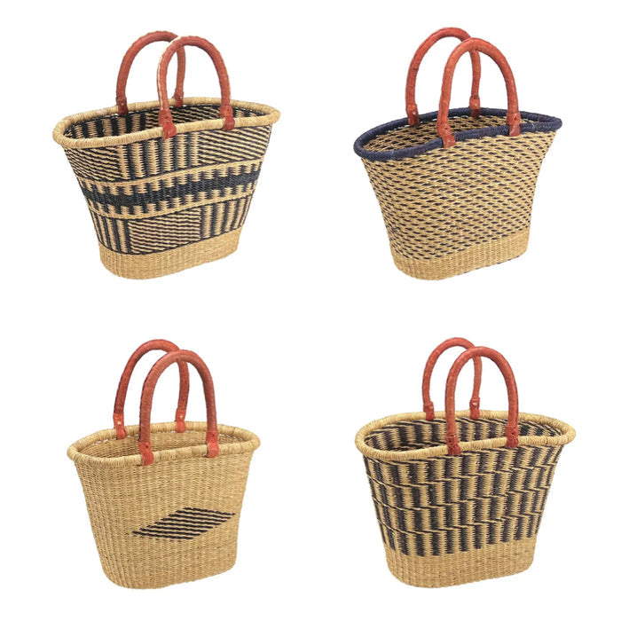 Baskets - Bolga - Asst Colors