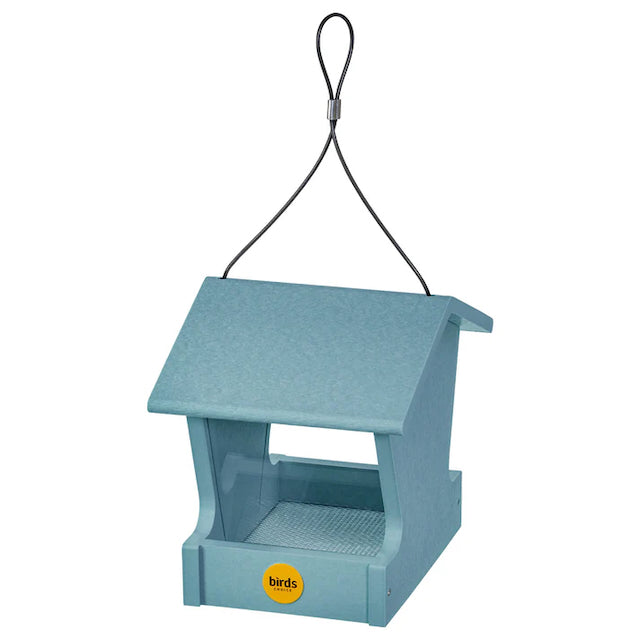 Bird Feeder - Hopper - Recycled Fly-Thru with Mesh Screen
