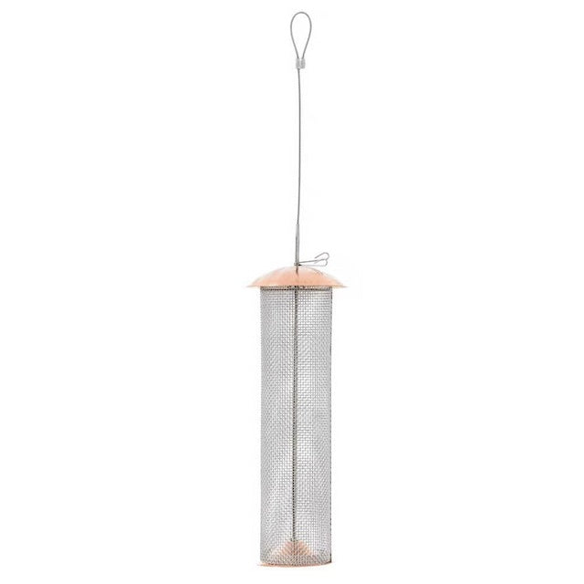 Bird Feeder - Tube - Copper Mesh Hanging for Nyjger Feed & Finches
