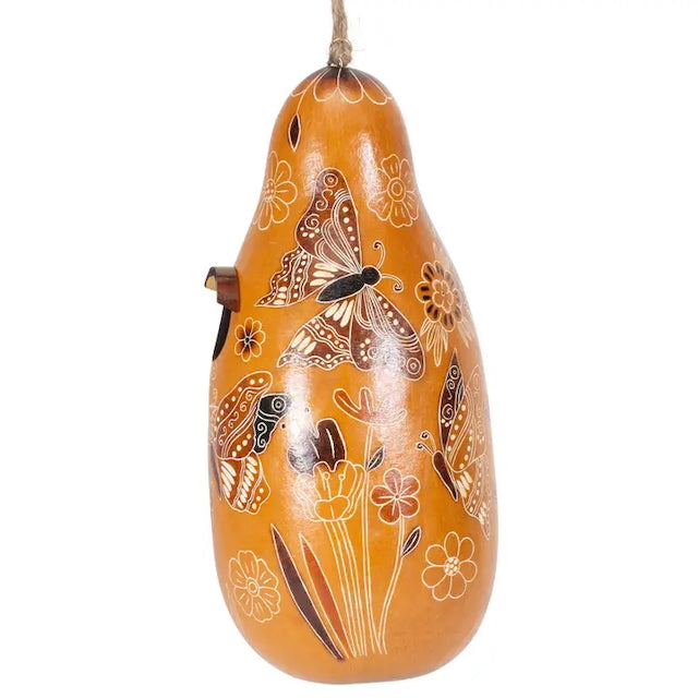 Birdhouse - Gourds - Butterflies