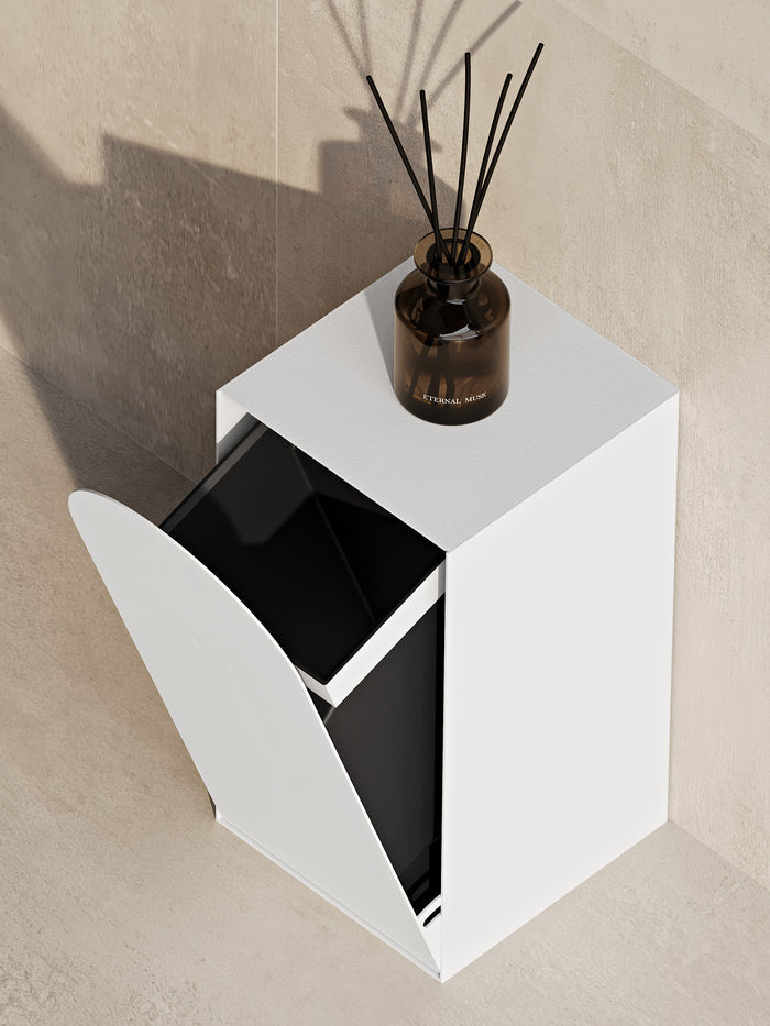 Black Trash Can