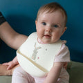 Catch It Silicone Bib Bunny Cream