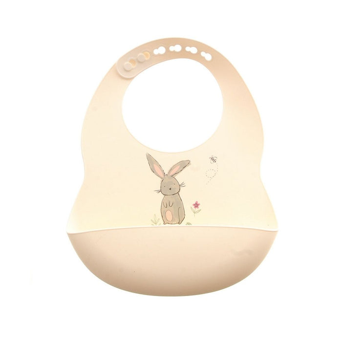 Catch It Silicone Bib Bunny Cream