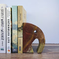 CC Household - Green Soapstone Elephant Bookend Each