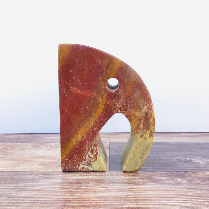 CC Household - Green Soapstone Elephant Bookend Each