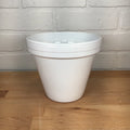 Ceramo Glazed Standard Pot - White