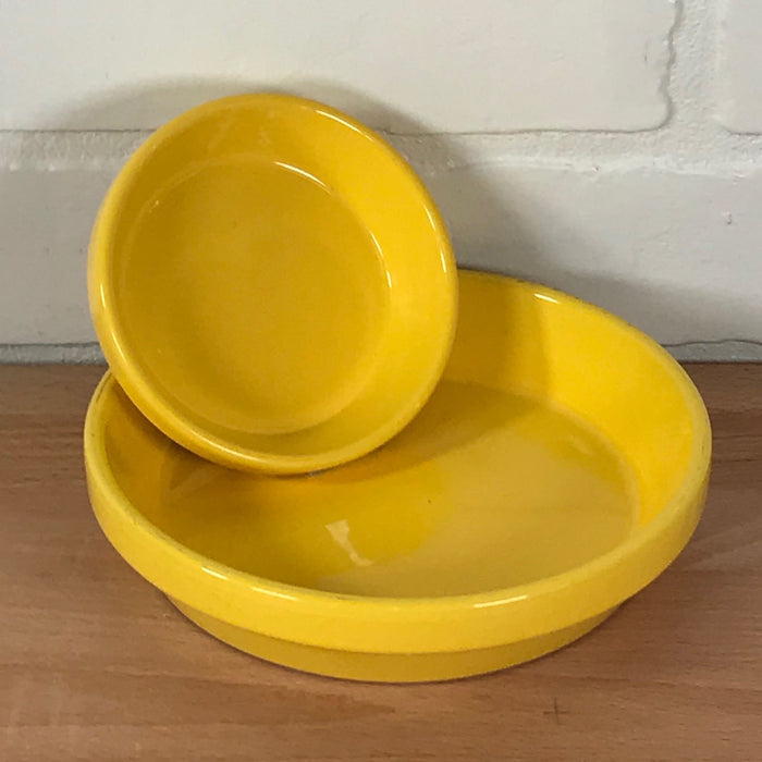 Ceramo Saucer - Glazed Standard Saucer - Yellow