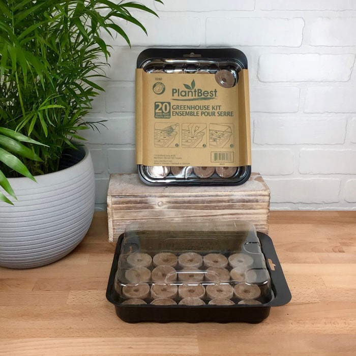 Coir Pellet Greenhouse Kit - 20 Cell Coir