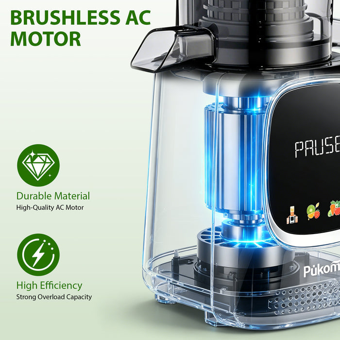 Cold Press Juicer Slow Masticating for Orange Fruits Vegetables, 5.3 inch feed chute 802S