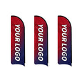 Custom Curved Blade Flag 8 FT, 10 FT, 12 FT
