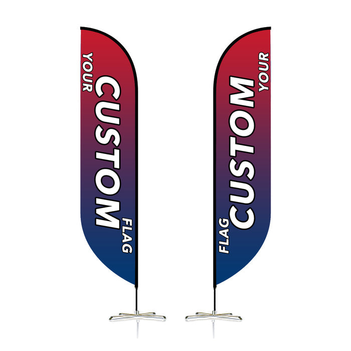 Custom Feather Flag 8 FT, 10 FT, 12 FT