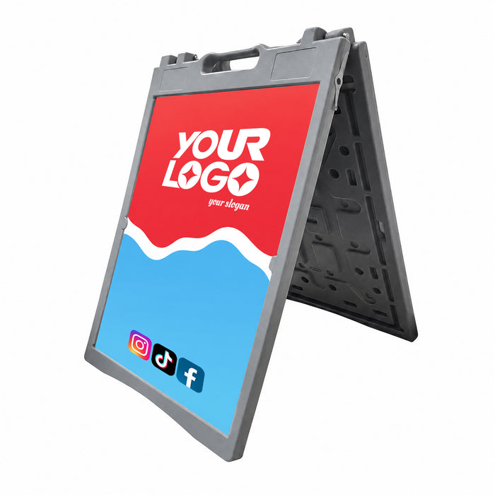 Custom Plastic A-Sign 61x91cm