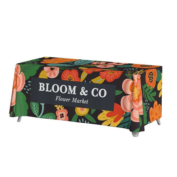 Custom Table Cover 4 FT, 6 FT, 8 FT Personalized Table Cloth