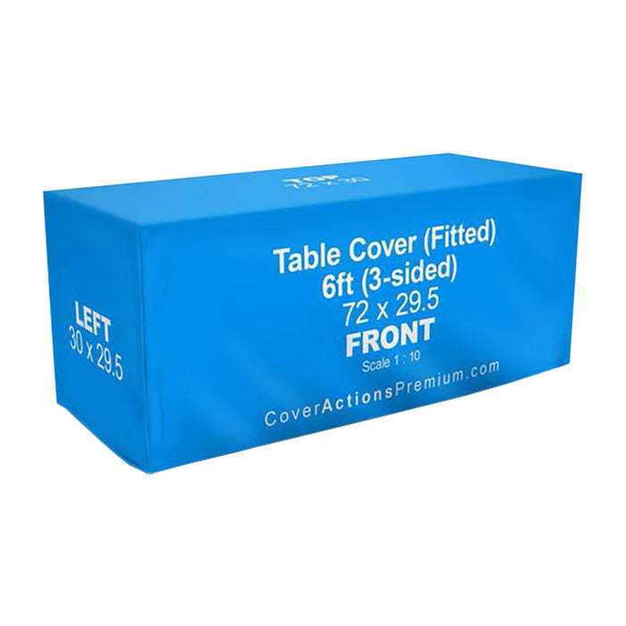 Custom Table Cover 4 FT, 6 FT, 8 FT Personalized Table Cloth