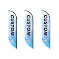 Custom Teardrop Feather Rectangle Blade Flag Panel Only 8 FT, 10 FT, 12 FT