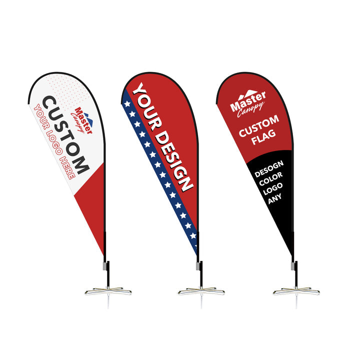 Custom Teardrop Flag 8 FT, 10 FT, 12 FT (1 Flag)