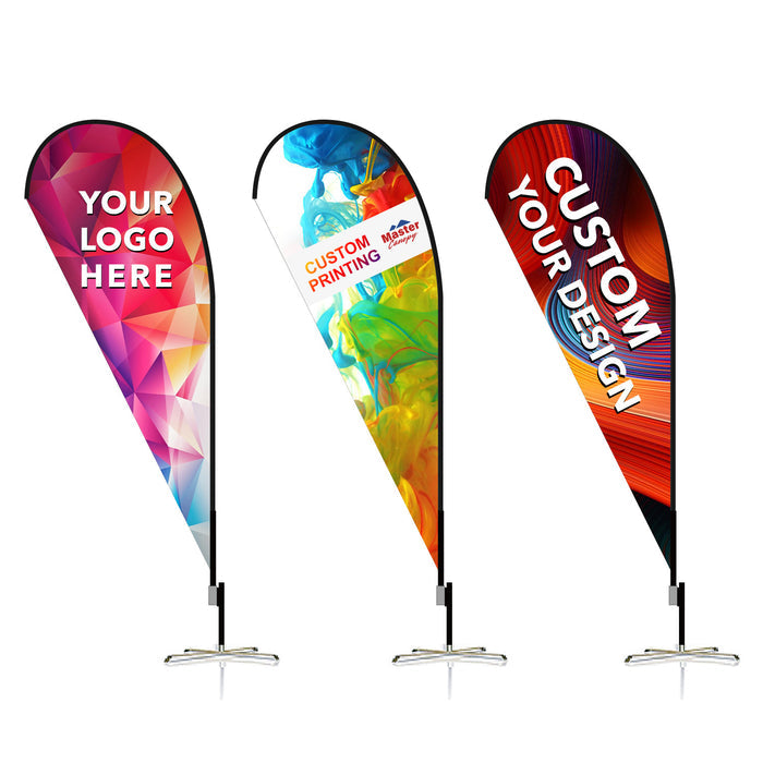 Custom Teardrop Flag 8 FT, 10 FT, 12 FT (1 Flag)
