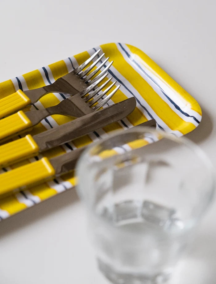 FOLKDRÄKTER MINI TRAY, YELLOW/BLACK