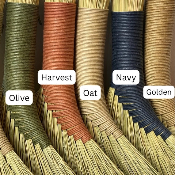 Handmade Cotton & Broomcorn Hand Broom