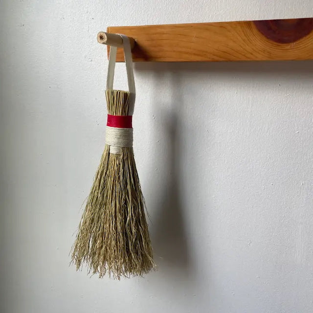 Handmade Cotton & Broomcorn Whisk Crumb Brush