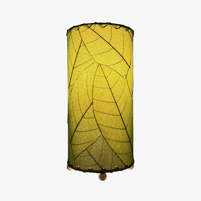 Handmade Indoor Table Lamp - Cocoa Leaf - Green