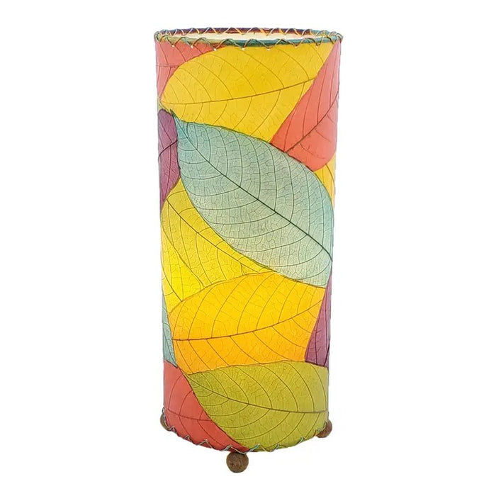 Handmade Indoor Table Lamp - Cocoa Leaf - Multicolor