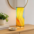 Handmade Indoor Table Lamp - Cocoa Leaf - Multicolor