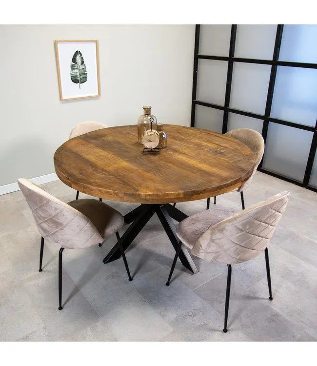 Industrial Black Metal Dining Table Legs