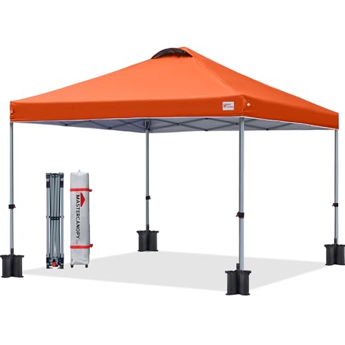Leisure Sports Durable Pop-Up Canopy Tent with Sidewall - 8x8, 10x10