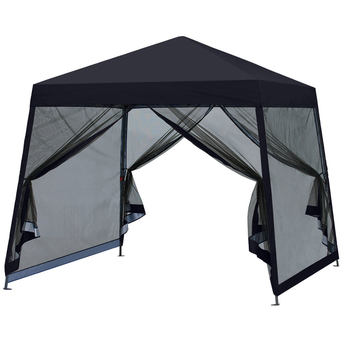 Leisure Sports Stable Pop-Up Canopy Tent with Mosquito Netting - 8x8, 10x10, 11x11