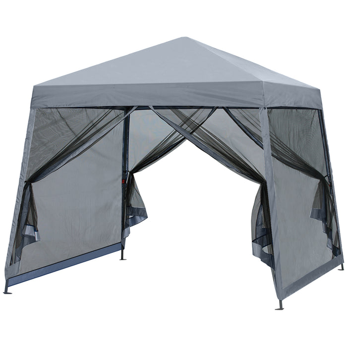 Leisure Sports Stable Pop-Up Canopy Tent with Mosquito Netting - 8x8, 10x10, 11x11