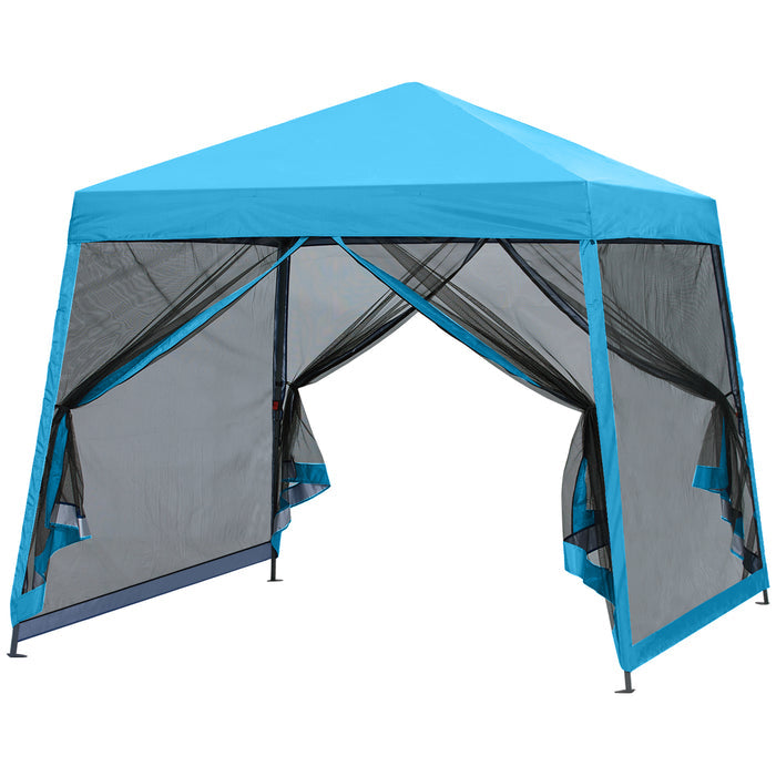Leisure Sports Stable Pop-Up Canopy Tent with Mosquito Netting - 8x8, 10x10, 11x11