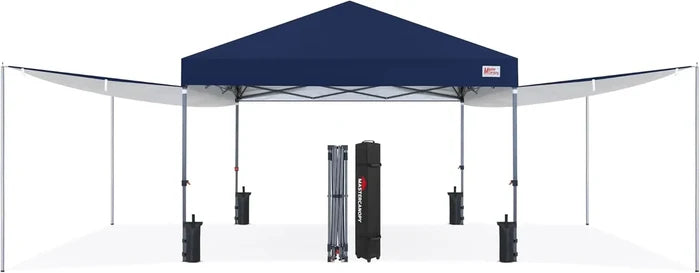 MASTERCANOPY 10x10 Pop-Up Canopy Tent with Two Shelters