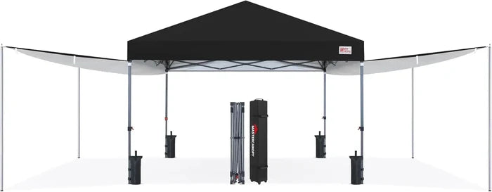 MASTERCANOPY 10x10 Pop-Up Canopy Tent with Two Shelters
